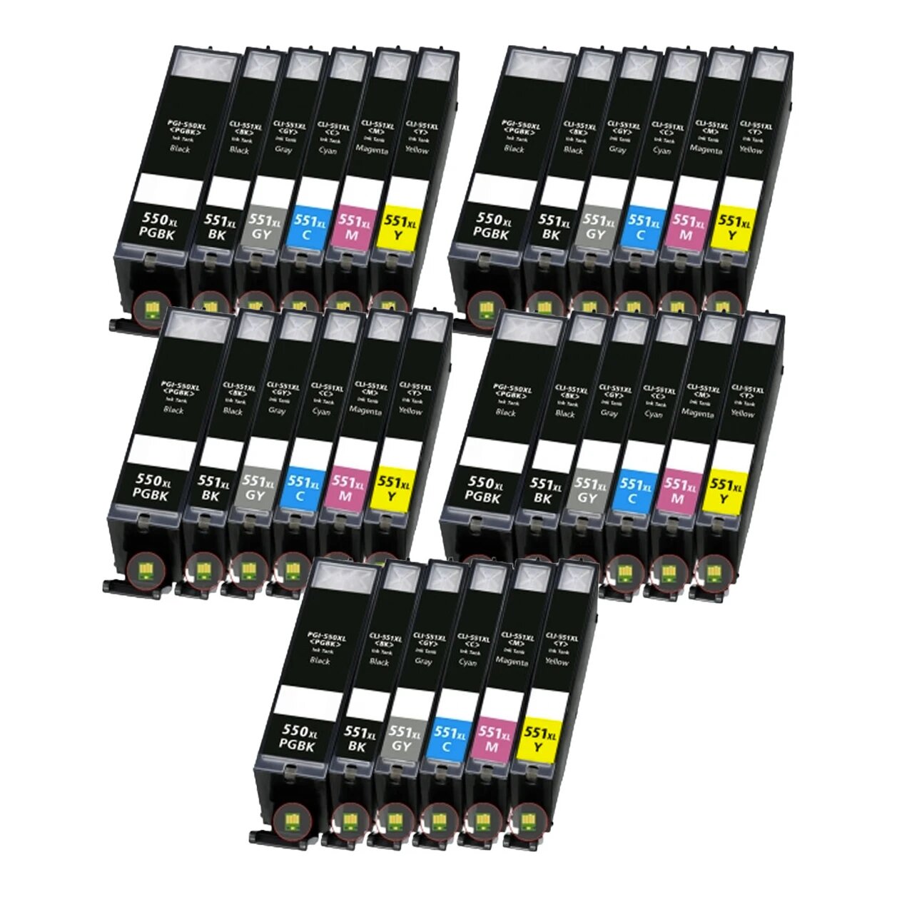 Canon PGI-550/CLI-551 XL Tintenpatronen – Mehrfarben-Pack, Hohe Kapazität