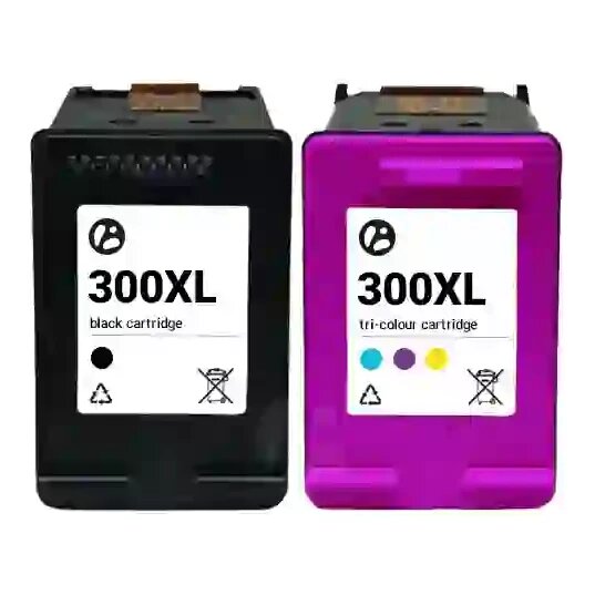 Huismerk HP 300XL (CC641EE + CC644EE) inktcartridges voordeelbundel
