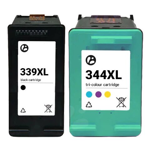 Huismerk HP 339XL (C8767EE) + HP 344XL (C9363EE) inktcartridges voordeelbundel