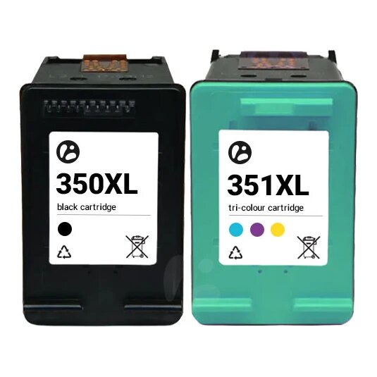 Huismerk HP 350XL (CB336EE) + HP 351XL (CB338EE) inktcartridges voordeelbundel