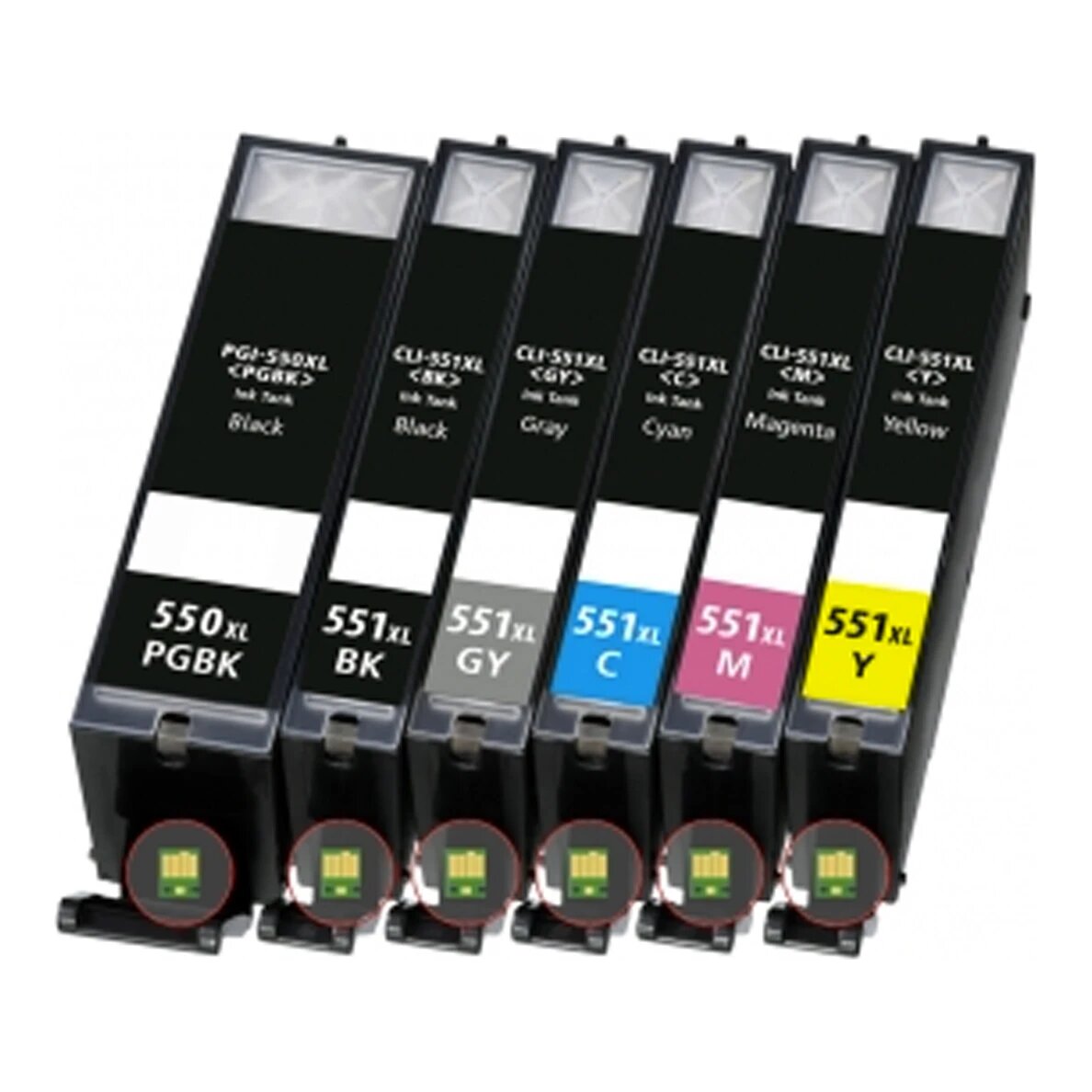 Huismerk Canon PGI-550 XL + CLI-551 XL (6496B005) inktcartridges voordeelbundel (6set)