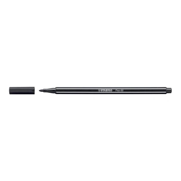 STABILO Pen 68 viltstift, zwart