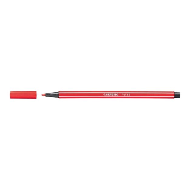 STABILO Pen 68 viltstift, karmijnrood