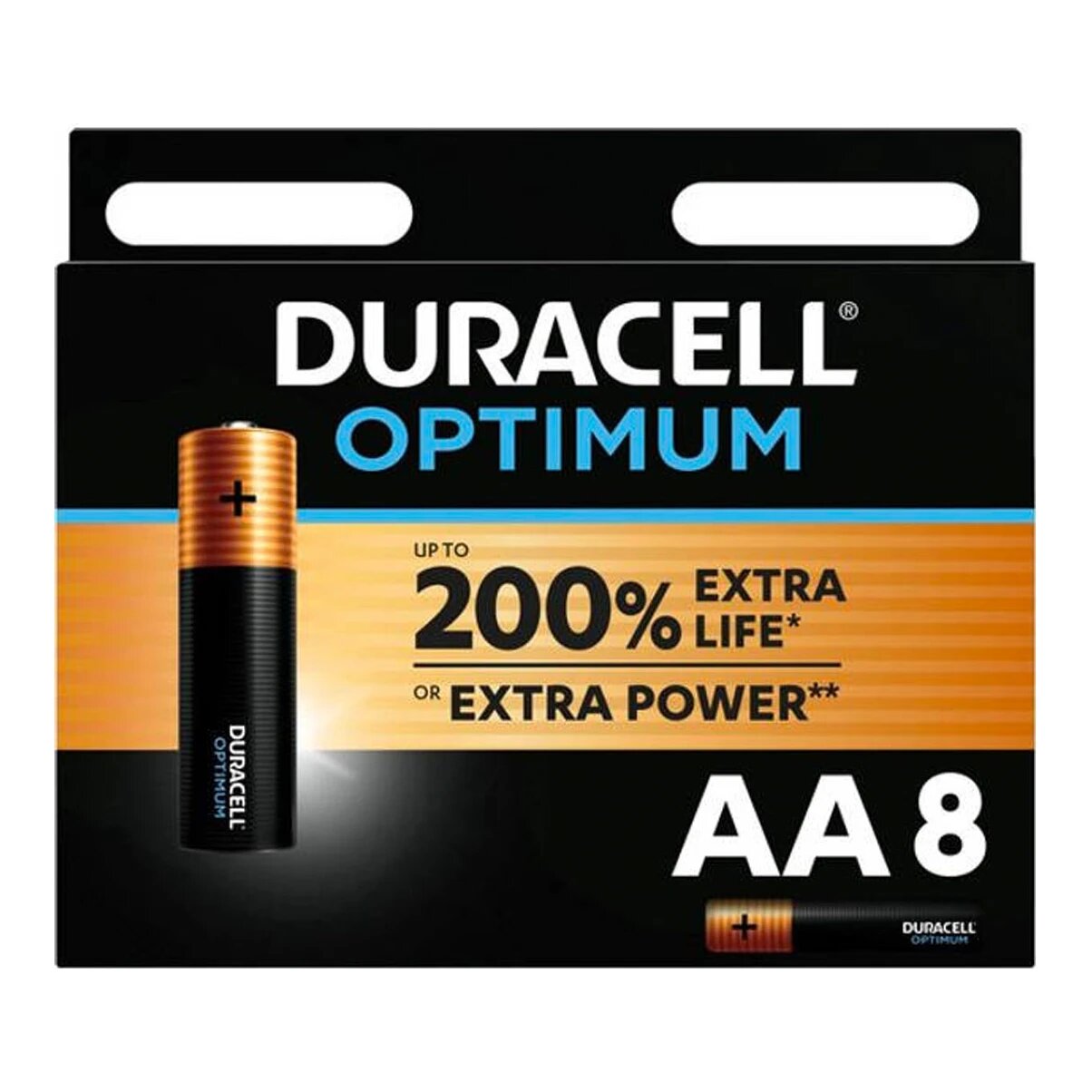 Duracell Optimum AA batterijen 8-pack