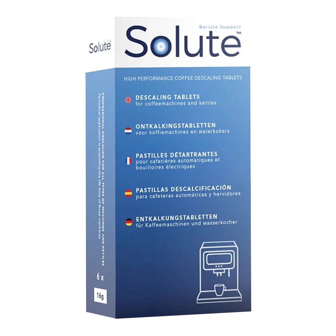 Solute ontkalkingstabletten 6 tabs á 16 gr