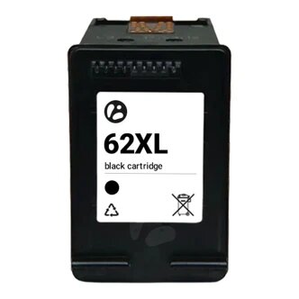 Huismerk HP 62XL (C2P05AE) inktcartridge zwart