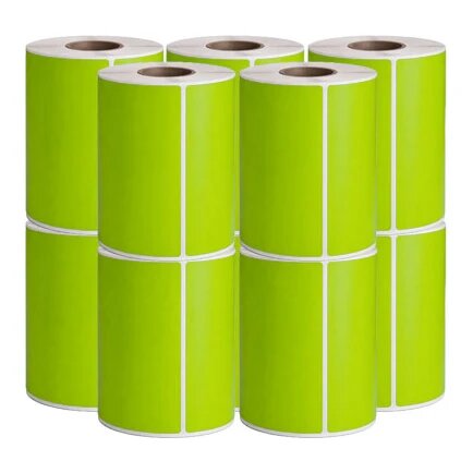 10x Zebra compatible PostNL verzendlabels groen, 102 mm x 152 mm
