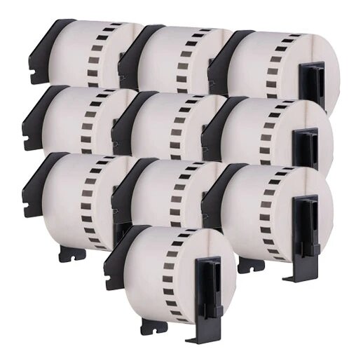 10x Brother DK-22223 compatible labels, 50 mm x 30,48 m