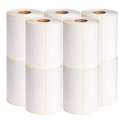 10x Zebra compatible labels, 70 mm x 50 mm
