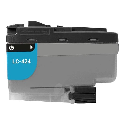 Huismerk Brother LC-424C inktcartridge cyaan