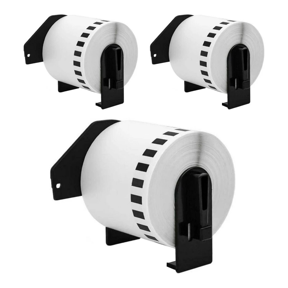 3x Brother DK-22205 compatible labels, 62 mm x 30,48 m