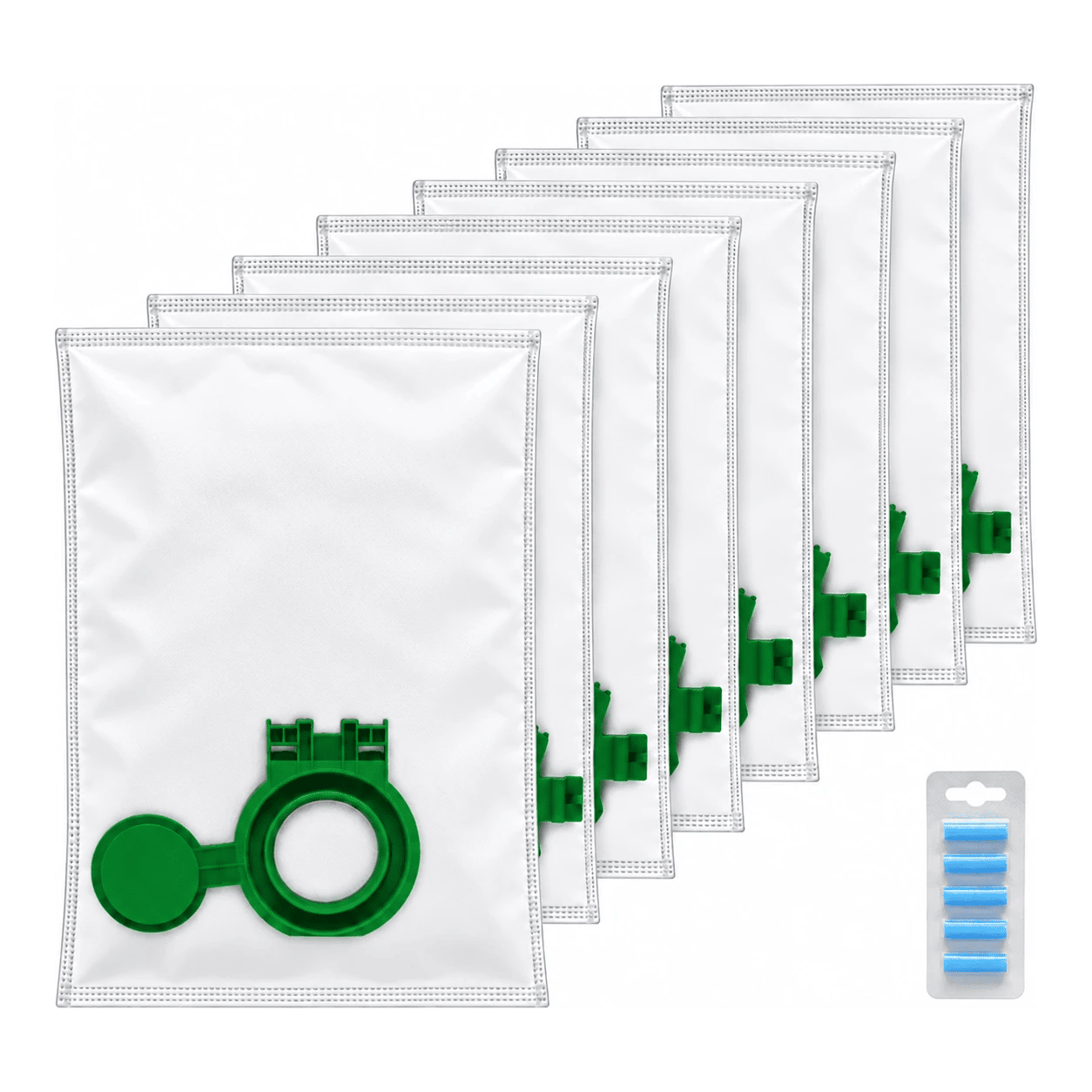 SEBO Airbelt D series stofzuigerzakken 8 stuks + 5 geurstaafjes (eigen merk)