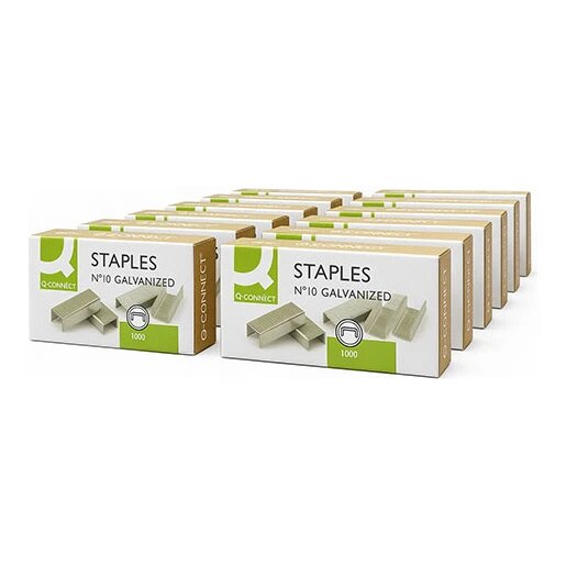 Q-connect nietjes (Nr. 10) 10x1000 stuks