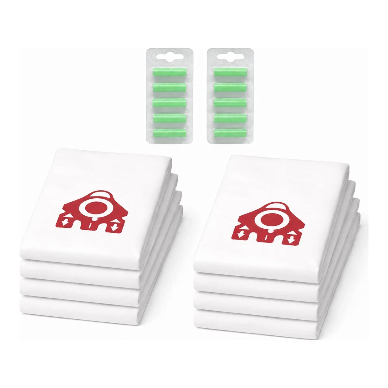 Miele FJM 3-D PRO stofzuigerzakken 8 stuks + 10 geurstaafjes + gratis filters (eigen merk)