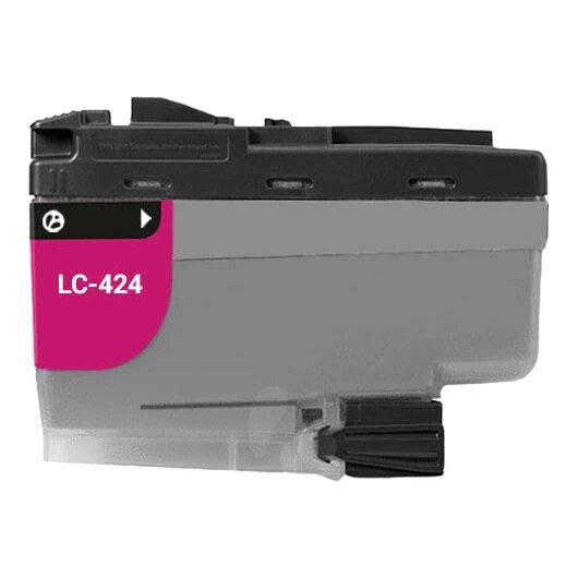 Huismerk Brother LC-424M inktcartridge magenta