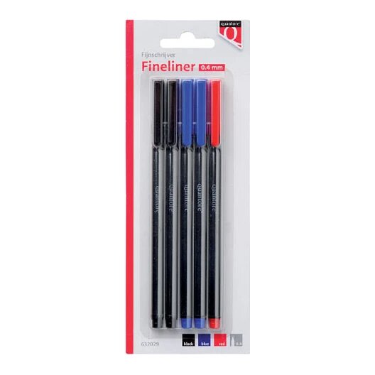 Quantore fineliners rond 0,4 mm assortiment (5 stuks)