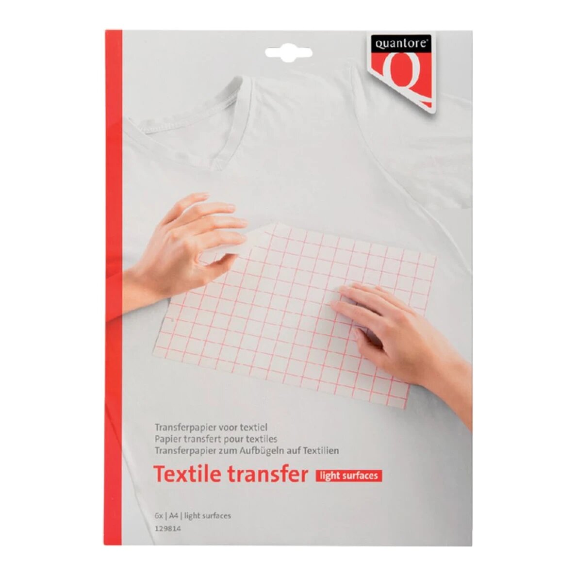 Quantore Inkjet transferpapier voor lichte textiel kleding