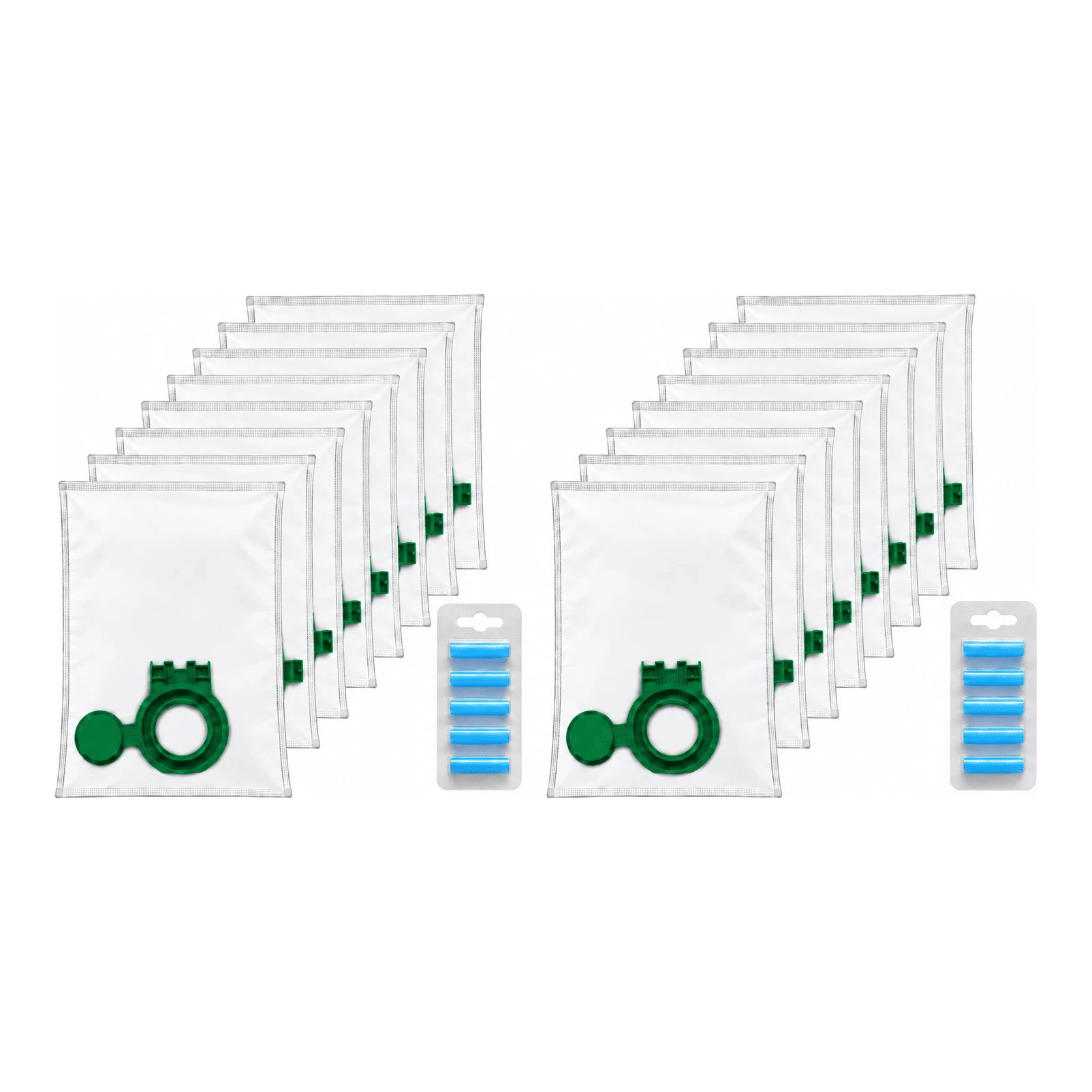SEBO Airbelt D series stofzuigerzakken 16 stuks + 10 geurstaafjes (eigen merk)