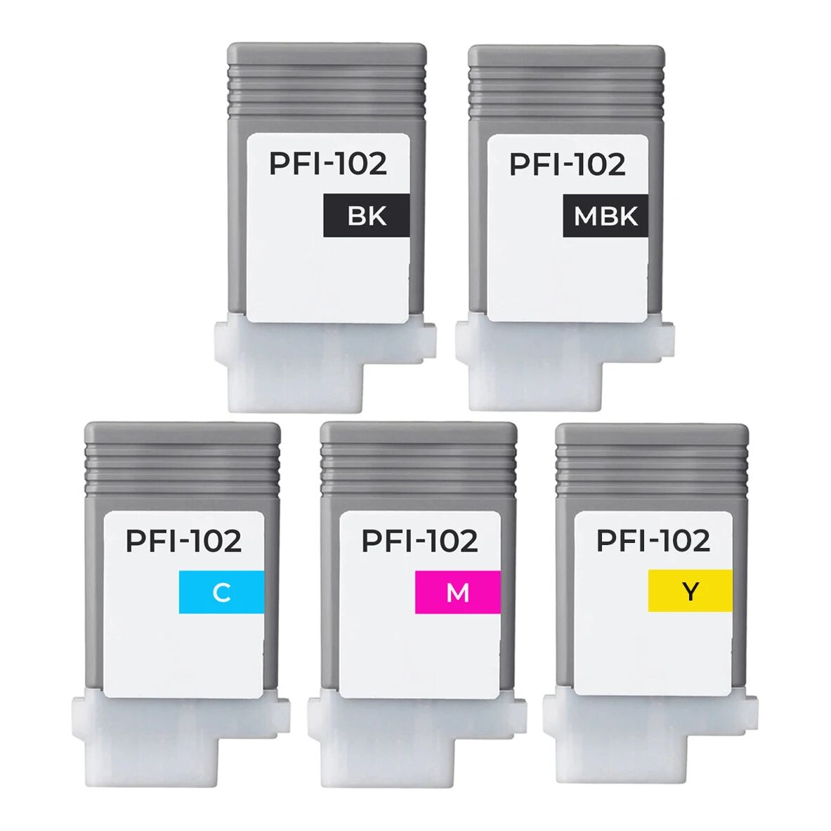Huismerk Canon PFI-102 (0894B001-0898B001) inktcartridges voordeelbundel