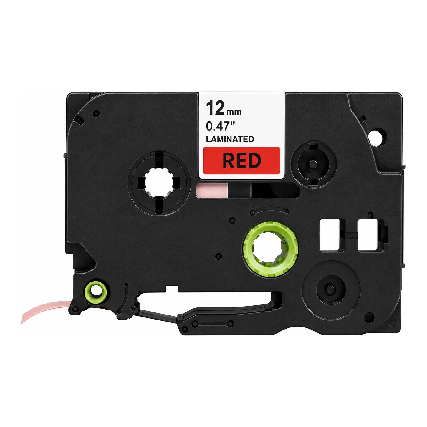 Huismerk vervangt Brother TZe-431 tape zwart op rood (12 mm)