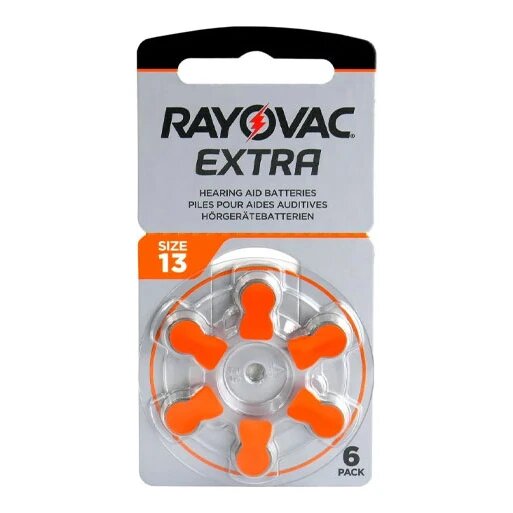 Rayovac 13 Extra Advanced gehoorapparaat batterijen (6 stuks)