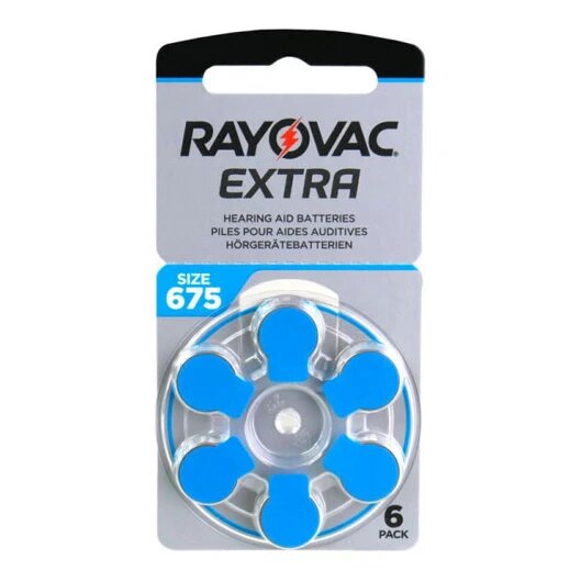 Rayovac 675 Extra Advanced gehoorapparaat batterijen (6 stuks)