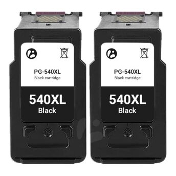 2x Huismerk Canon PG-540 XL (5222B005) inktcartridges voordeelbundel