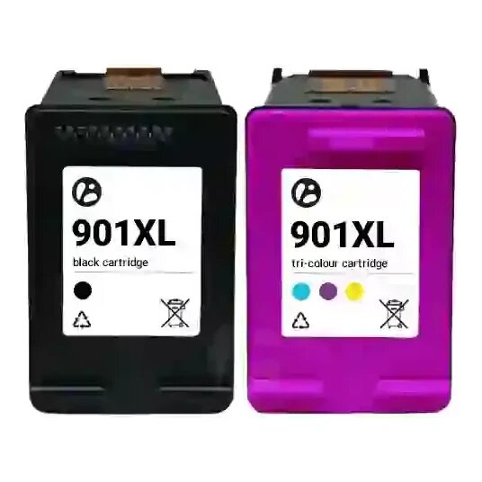 Huismerk HP 901XL (CC654AE + CC656AE) inktcartridges voordeelbundel