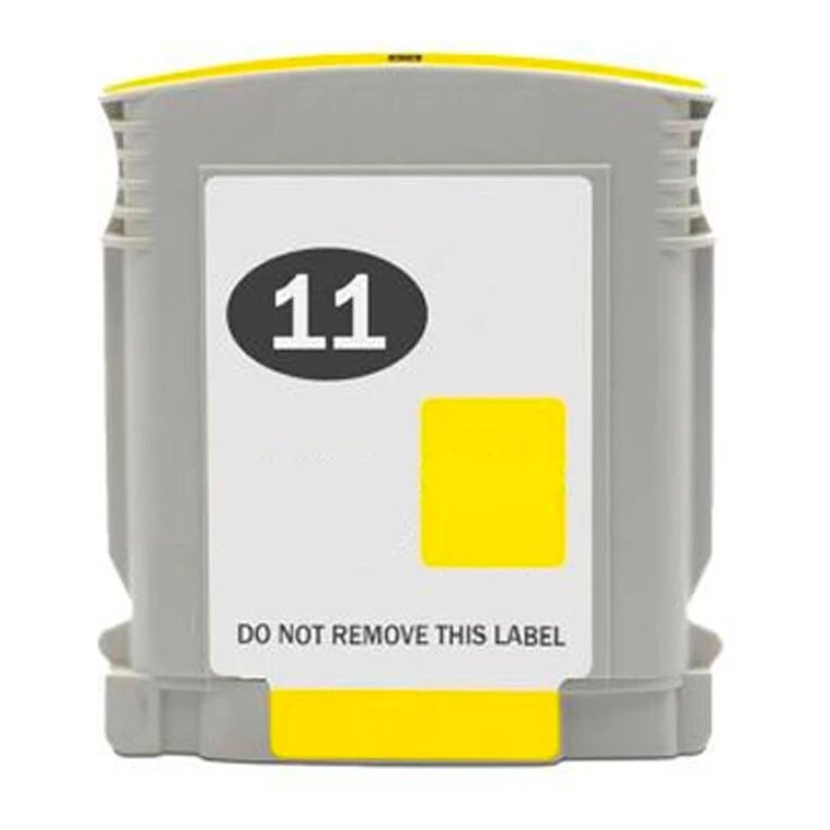 Huismerk HP 11XL (C4838AE) inktcartridge geel