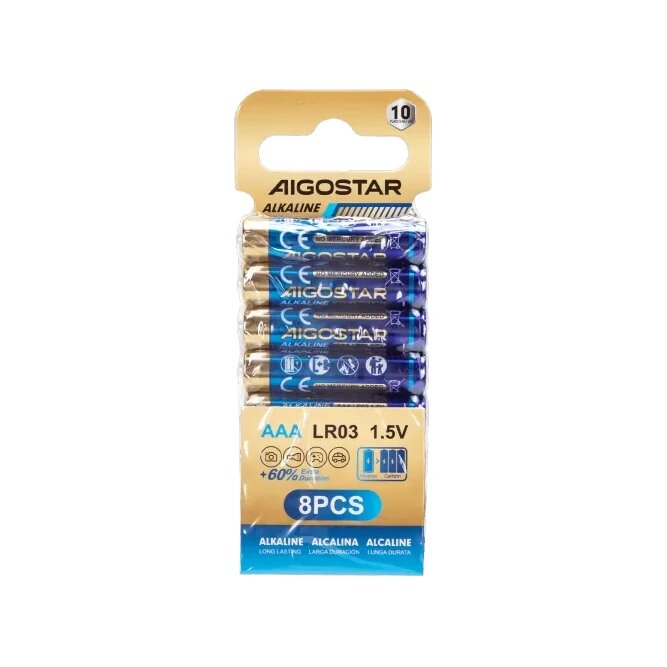 Aigostar AAA batterijen 8-pack