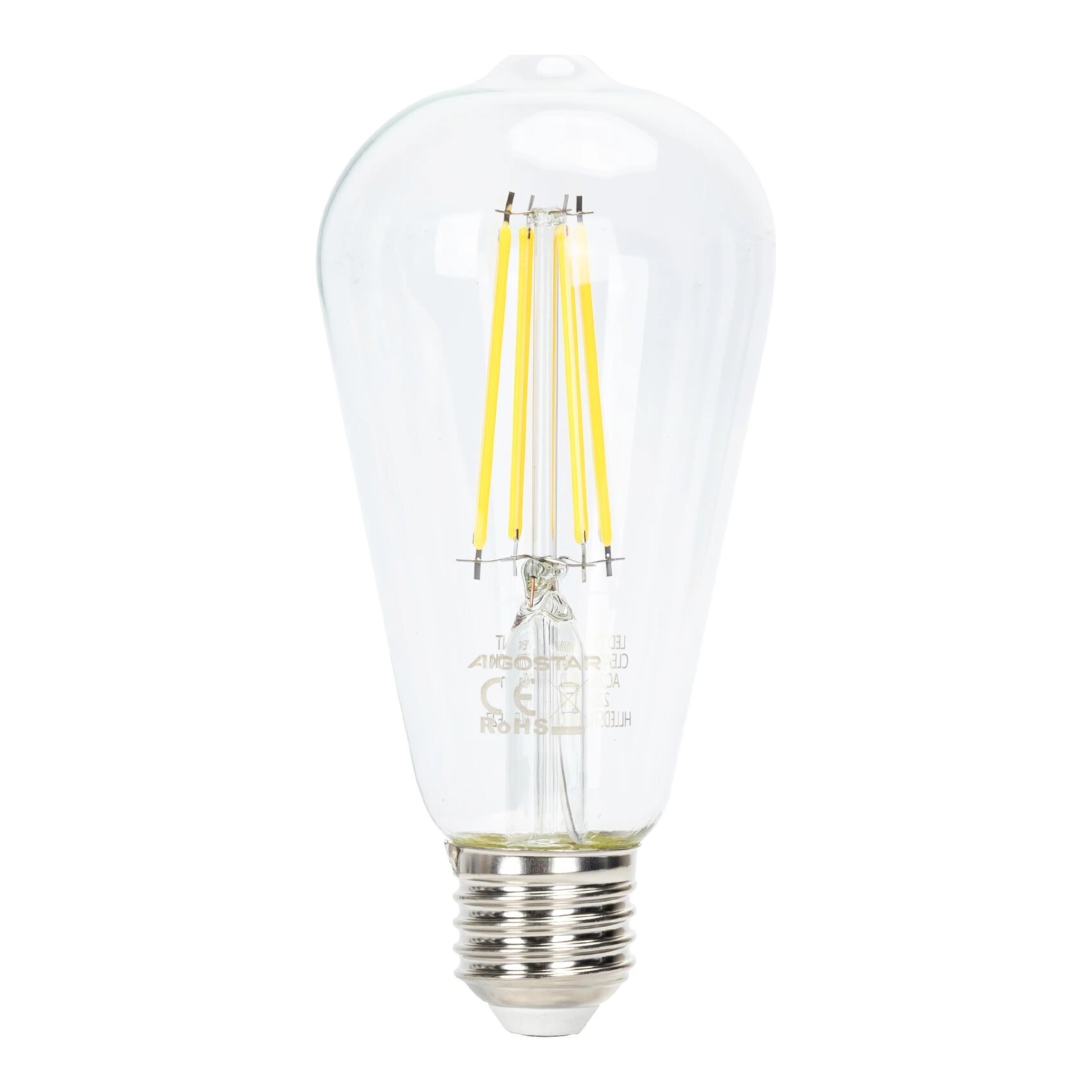 E27 LED Filament lamp | Edison ST64 | 6500K daglicht wit | Dimbaar | 6W (51W)
