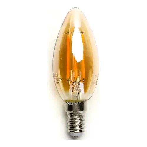 E14 LED Filament lamp | Kaars C35 | 2200K warm wit | Dimbaar | 4W (38W)