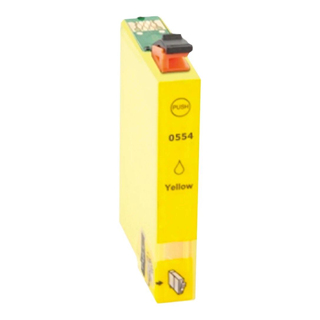 Huismerk Epson T0554 XL inktcartridge geel