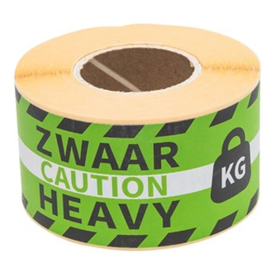 Rillprint waarschuwingsetiketten zwaar / heavy (250 stuks)