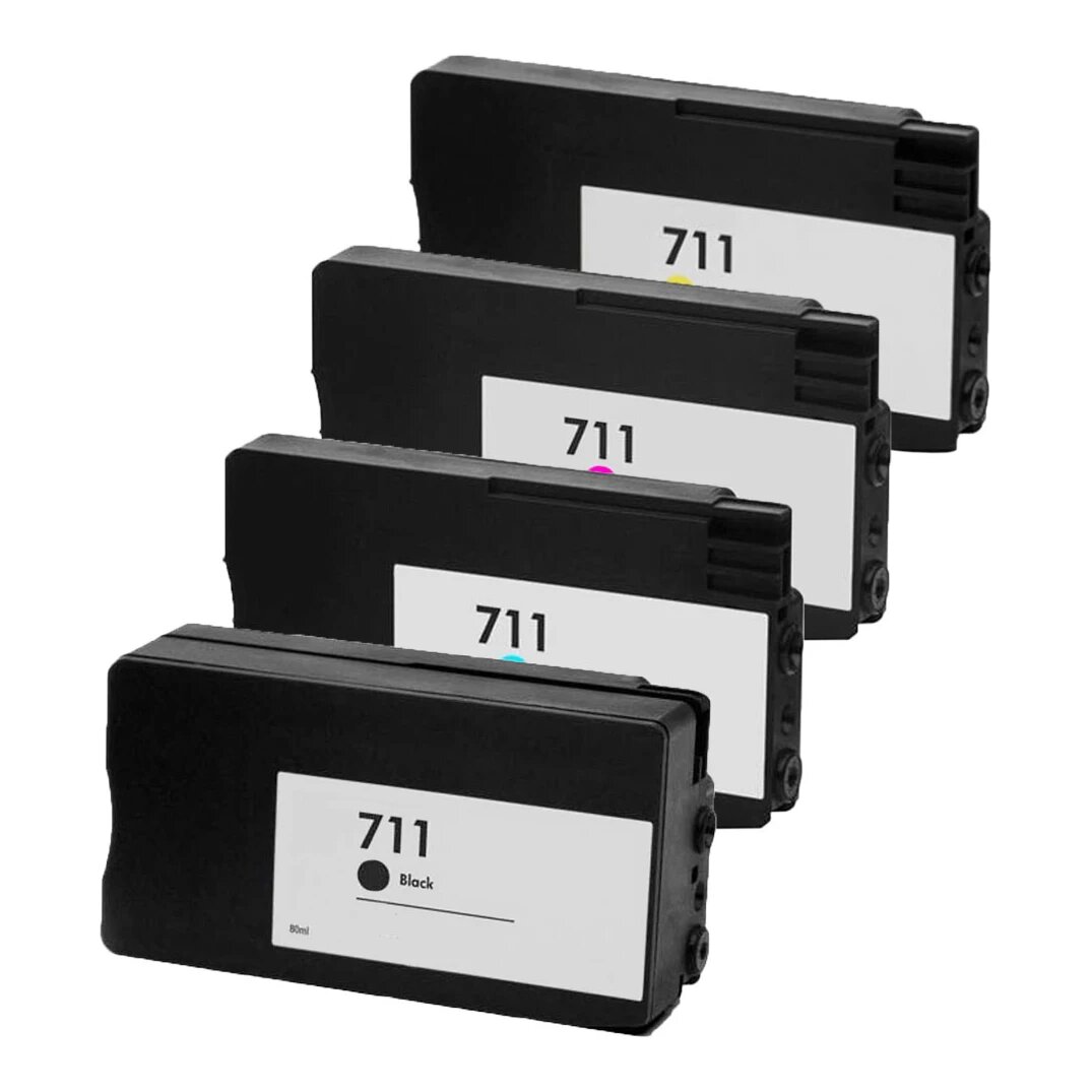 Huismerk HP 711 (CZ130A-CZ133A) inktcartridges voordeelbundel