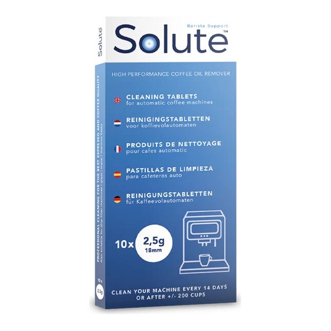 Solute reinigingstabletten 10 tabs á 2,5 gr Ø18 mm