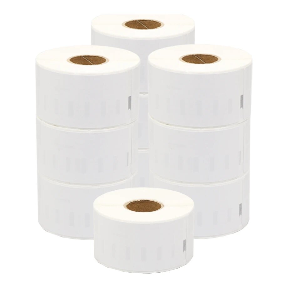 10x Dymo 99012 / S0722400 compatible labels, 36 mm x 89 mm