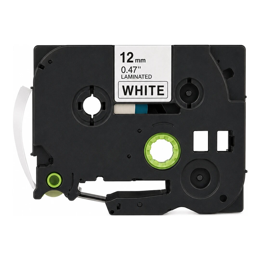 Huismerk vervangt Brother TZe-231 tape zwart op wit (12 mm)