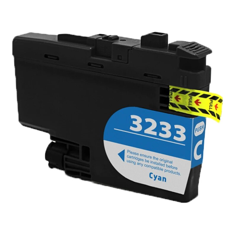 Huismerk Brother LC-3233C inktcartridge cyaan