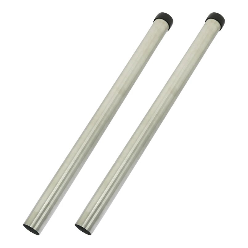 Universele RVS zuigbuis 2x50 cm met plastic ring Ø32 mm (eigen merk)
