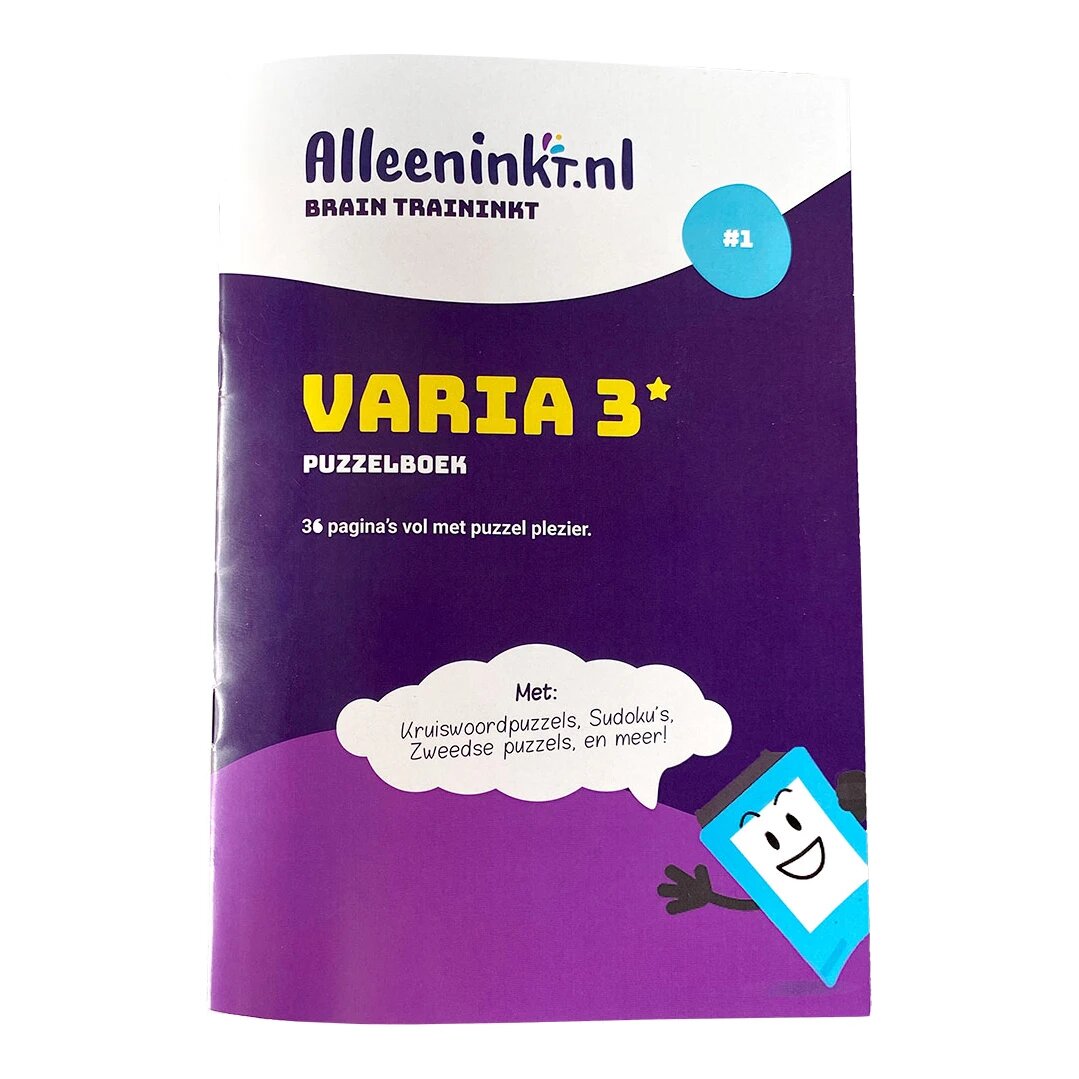 Puzzelboek varia 3 - Editie 001