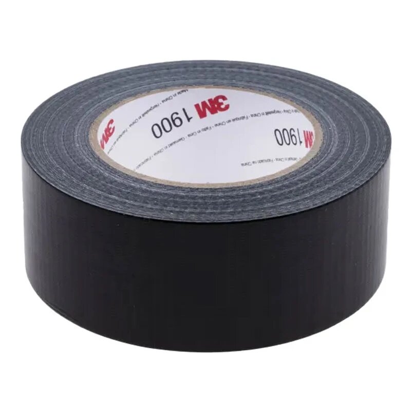 3M duct tape 1900, 50 mm x 50 m, zwart