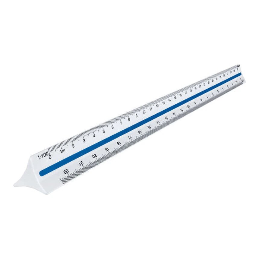 Maped driekantige schaalstok 30 cm, 1:100 - 1:500