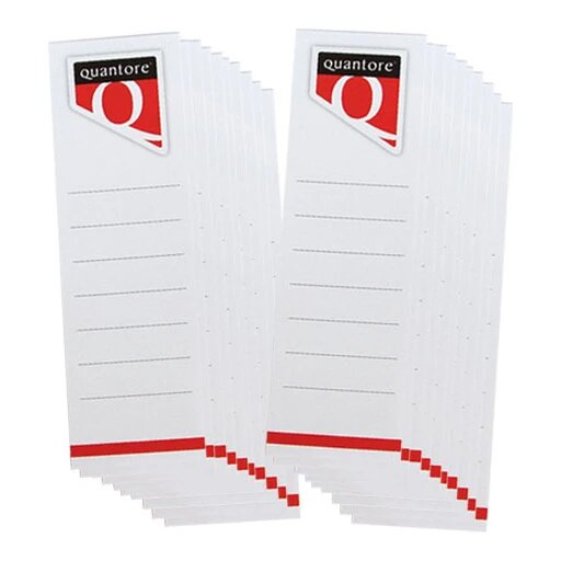 Quantore zelfklevende rugetiketten 58 x 190 mm (2x10 stuks)