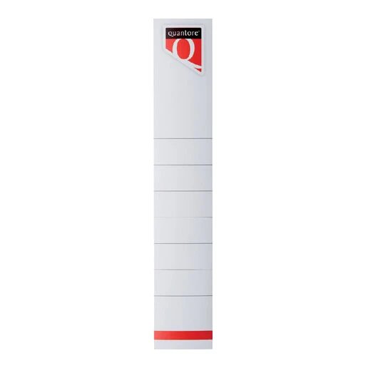 Quantore zelfklevende rugetiketten 34 x 190 mm (2x10 stuks)