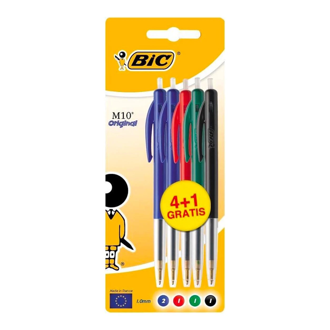 BIC M10 Clic balpen assortiment (5 stuks)