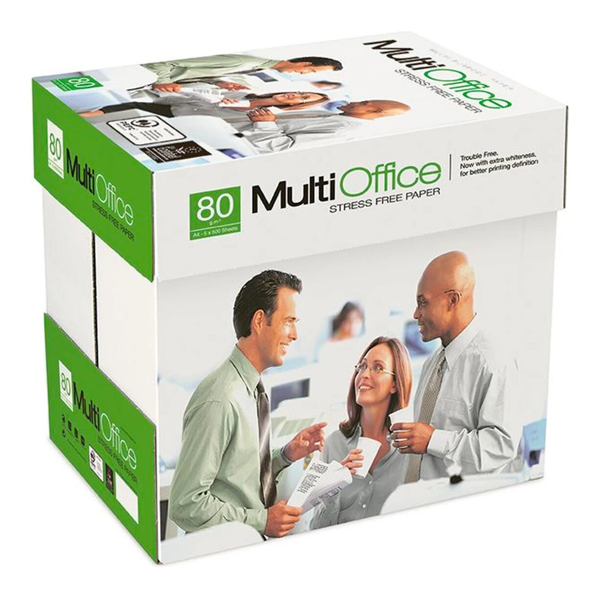 Milieubewust; Multi Office A4 kopieerpapier 80 gr/m² - 1 doos à 2500 vellen