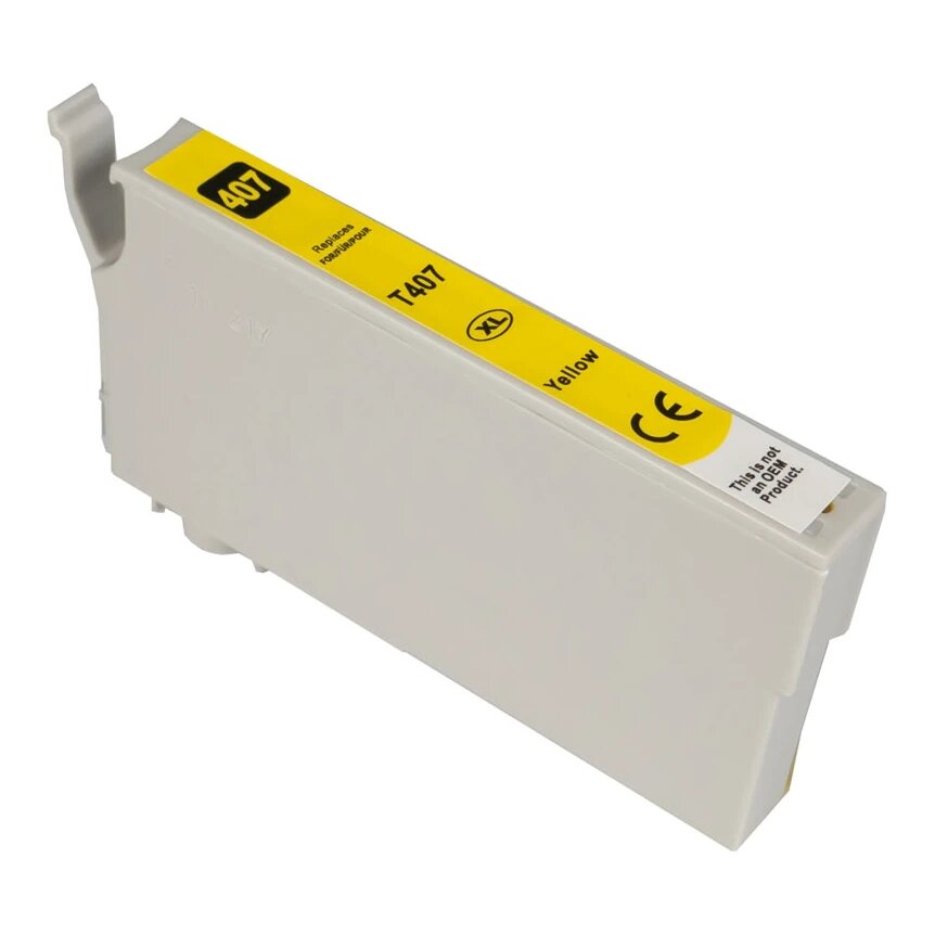 Huismerk Epson 407 XL (T07U440) inktcartridge geel