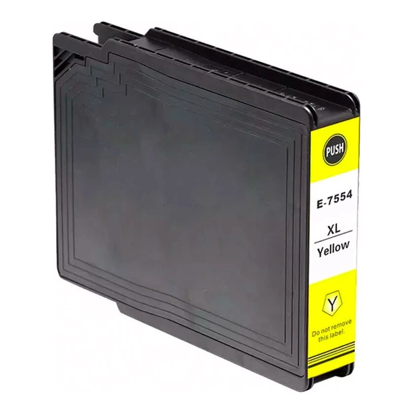 Huismerk Epson T7554XL inktcartridge geel