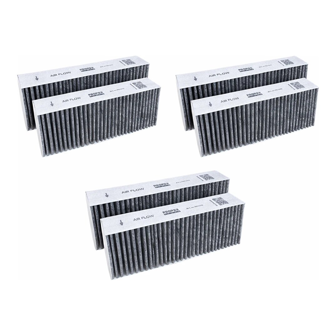 BORA BAKFS koolstoffilters afzuigkap/kookplaat 6 stuks voor BORA Basic/GP4/BIU (Propex Parts)